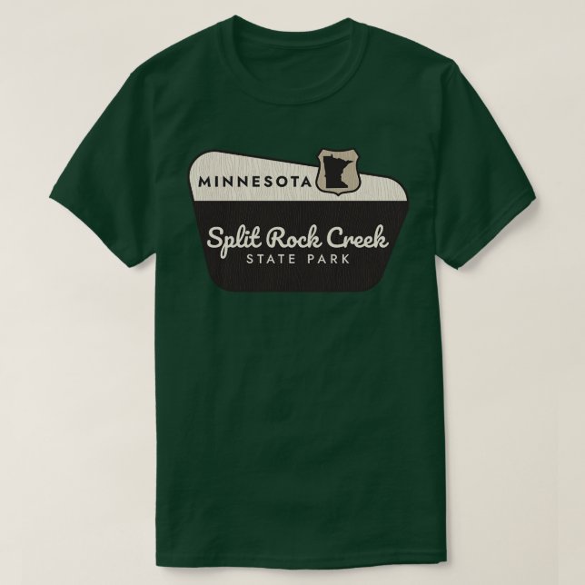 Välkomstskylt över nationalparken Minnesota i Sten T Shirt (Design framsida)