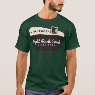 Välkomstskylt över nationalparken Minnesota i Sten T Shirt