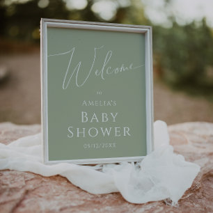 Välkomstskylt över välkomstbabystölder för Whimsis Poster