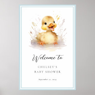 Välkomstskylt Poster för lilla babyskor