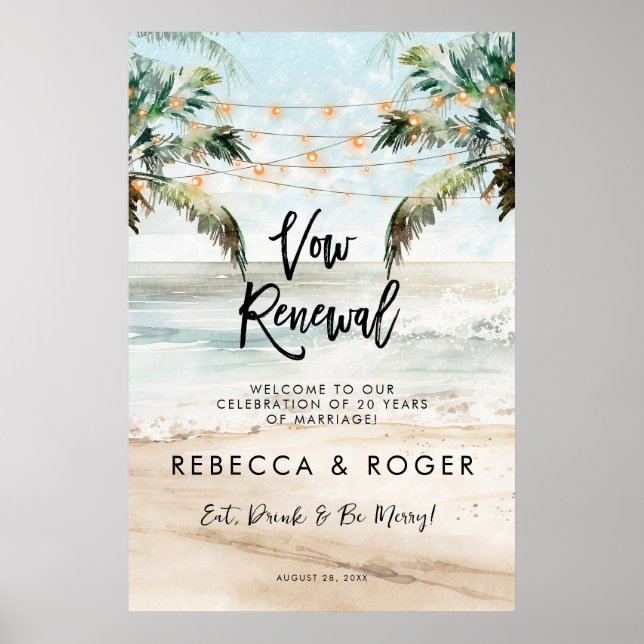 Välkomstskylt poster för strandvindsförnyelse i pa (Framsidan)