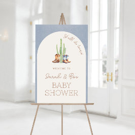 Välkomstskylt Poster för Twillingar med babyskor