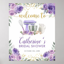 Välkomstskylt Purple Stock the Kitchen