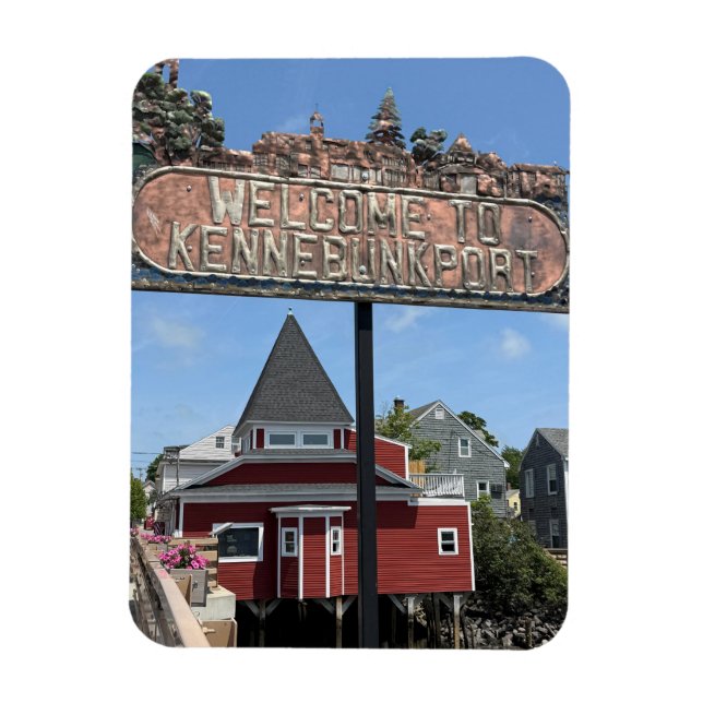 Välkomstskylt till Kennebunkport Magnet (Vertikal)
