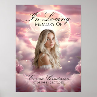 Välkomstskyltar för Heavenly Wings Memorial Poster