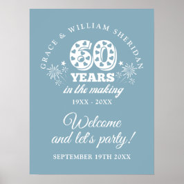 Välkomstskylten på 60-årsdagen Skapar Poster