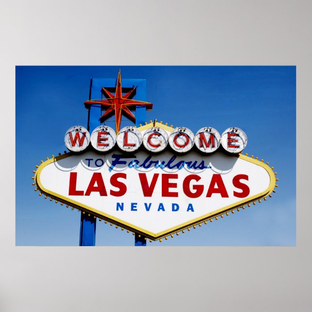 Välkomstskylten till Fabulous Las Vegas Poster (Framsidan)