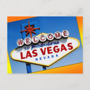 Välkomstskylten till Fabulous Las Vegas Vykort
