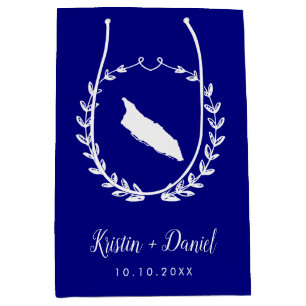 Välkomstsviten Navy Blue Aruba Karta Bröllop