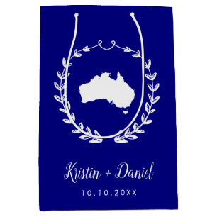 Välkomstsviten Navy Blue Australia Karta Bröllop