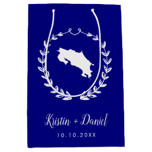 Välkomstsviten Navy Blue Costa Rica Karta Bröllop