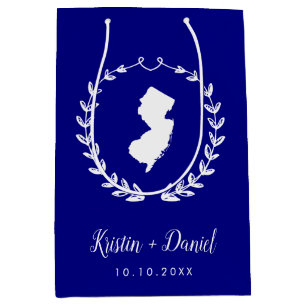 Välkomstsviten Navy Blue New jersey Karta Bröllop