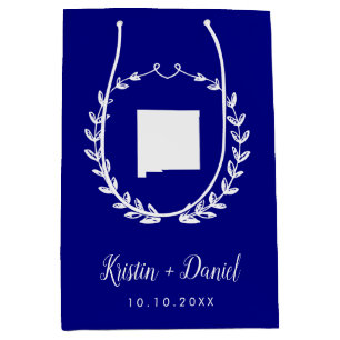 Välkomstsviten Navy Blue New mexico Karta Bröllop