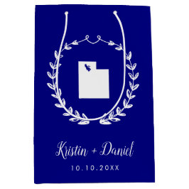 Välkomstsviten Navy Blue Utah Karta Bröllop