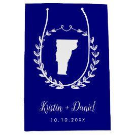 Välkomstsviten Navy Blue Vermont Karta Bröllop