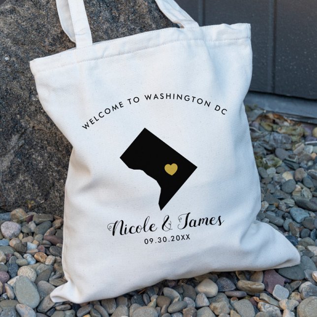 Välkomsttagandeskylt för Washington DC Destination Tygkasse (Skapare uppladdad)