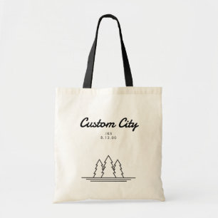 Välkomsttaggen Personligt bröllp Tote Bag för Fore Tygkasse