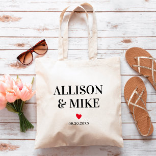 Välkomsttagning för Hotel Guests i Färg Bröllop Tygkasse