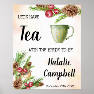 Välkomstte Bröllopsdusch Juldesign Poster