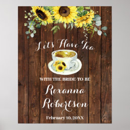 Välkomstte Bröllopsfest Solrosor Grönska Skylt