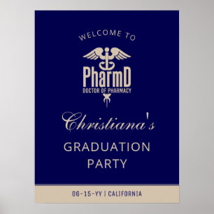 Välkomsttecken för anpassningsbar PharmD Studentfe Poster