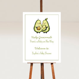 Välkomsttecken för Avocado Baby Shower Poster