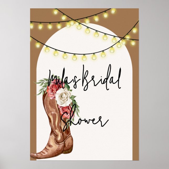 välkomsttecken för cowboymöhippa poster (Framsidan)