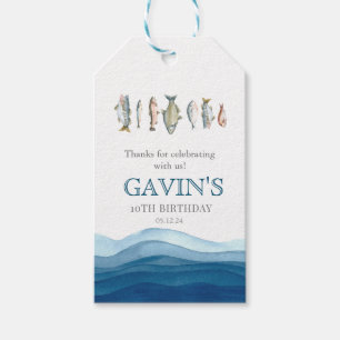 Välkomsttecken för fisk, poster fisk presentetikett