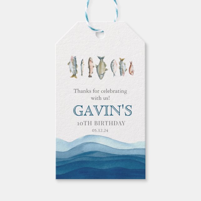 Välkomsttecken för fisk, poster fisk presentetikett (Framsidan)