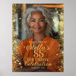 Välkomsttecken för födelsedagsfest poster