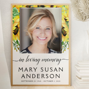 Välkomsttecken för fotosolros i överljudsminnet poster