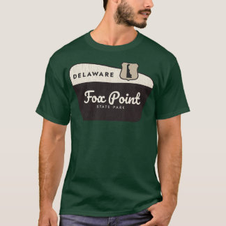 Välkomsttecken för Fox Point State Park Delaware T Shirt