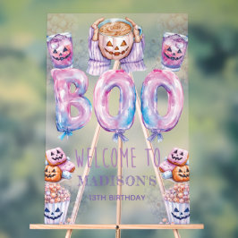 Välkomsttecken för Halloween Sleepover Anpassnings