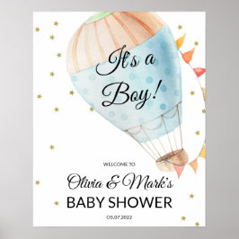 Välkomsttecken för luftballong poster