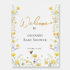 Välkomsttecken för Mammy till Bee WildblomBaby Sho