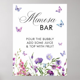 Välkomsttecken för Modern Butterflies Möhippa Poster