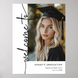 Välkomsttecken för Modern Photo Studenten Poster