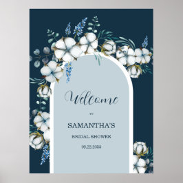 Välkomsttecken för Möhippa av bomull och eukalyptu Poster