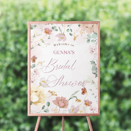 Välkomsttecken för Möhippa för  Blommigt Poster