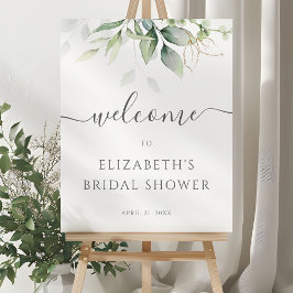 Välkomsttecken för Möhippan Eucalyptus Greenery Poster