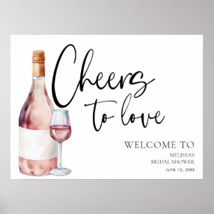 Välkomsttecken för Möhippan Vin Cocktail Poster