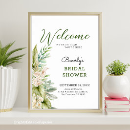 Välkomsttecken för paradise Pampas Möhippa Poster