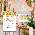 Välkomsttecken för persienfärgad vattenfärg poster<br><div class="desc">Peach Watercolor Möhippa Baby Shower Birthday Kärlek är Sweet Georgia Peach Main Squeeze Bröllop Welcome Sign Poster Board</div>