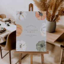 Välkomsttecken för Pumpkin Thanksgiving Middag