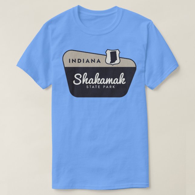 Välkomsttecken för Shakamak State Park Indiana Väl T Shirt (Design framsida)