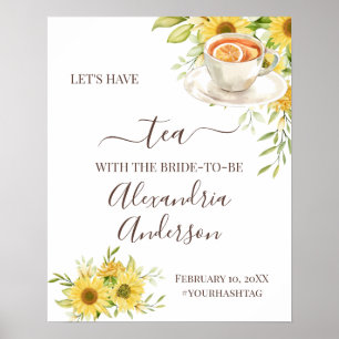 Välkomsttecken för Solros Greenery Tea Möhippa Poster