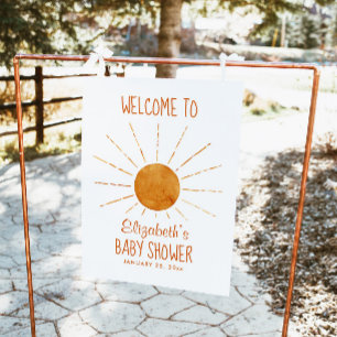Välkomsttecken för Solskensbabyskor Poster