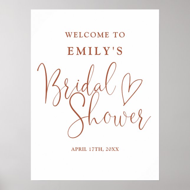 Välkomsttecken för Terracotta Script Möhippa Poster (Framsidan)