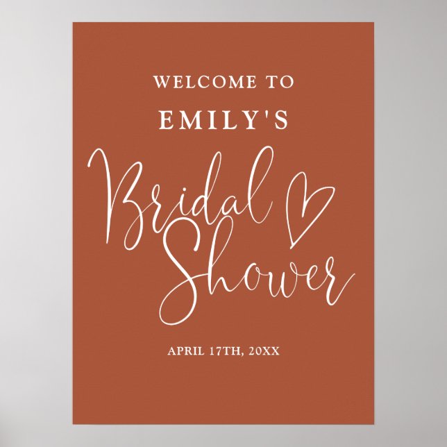 Välkomsttecken för Terracotta Script Möhippa Poster (Framsidan)