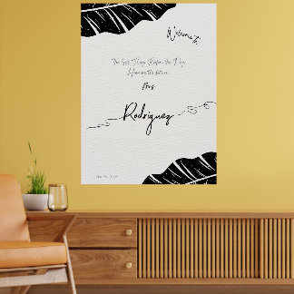 Välkomsttecken för trendigets Möhippa, Anpassade Poster